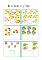 Aperçu - Feuilles d'exercices - Je compte et j'écris - Page 3
