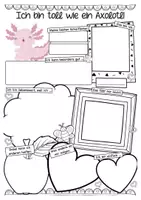 Vorschau - Arbeitsblätter - Axolotlklasse meine Stärken Klassentier Axolotl - Seite 1