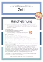 Vorschau - Arbeitsblätter - Zeit: verschiedene Uhren - Domino - Seite 1