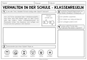 Vorschau - Arbeitsblätter - VERHALTEN IN DER SCHULE - Situationen bewerten (Arbeitsblätter) - Seite 3