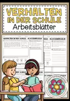 Vorschau - Arbeitsblätter - VERHALTEN IN DER SCHULE - Situationen bewerten (Arbeitsblätter) - Deckblatt