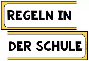 Vorschau - Poster - VERHALTEN IN DER SCHULE (Klassenregeln) - Schilder / Tafelmaterial - Seite 1