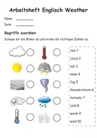 Vorschau - Stundenentwürfe - Arbeitsheft Wetter Englisch - Arbeitsblätter inkl. Mini-Buch - Seite 1
