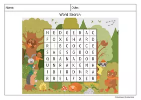 Vorschau - Arbeitsblätter - Englische Rätsel: Herbst im Wald - Seite 2