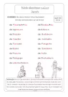 Aperçu - Feuilles d'exercices - ALLEMAND - Vokale einsetzen Berufe - Page 1