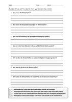 Vorschau - Arbeitsblätter - AB mit Fragen zum Thema "Wiedertäufer" + Lösungsblatt - Deckblatt