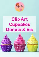 Vorschau - selbst erstellte Cliparts/Grafiken - Clipart Donuts Cupcakes und Eis - Deckblatt
