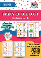 Vista previa - Refuerzo / NEE / Materiales de apoyo - PARTS OF THE BODY: 4 SKILLS PACK - Portada