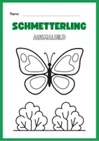 Vorschau - Arbeitsblätter - Ausmalbilder: 10 Ausmalbilder mit Schmetterlingen - Seite 3