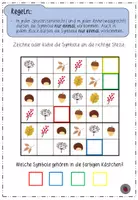 Vorschau - Arbeitsblätter - Herbstsudoku mit Symbolen statt Zahlen - Seite 1