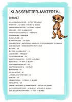 Vorschau - Stundenentwürfe - Klassentier Materialpaket "Erdmännchen" / Erdmännchenklasse (inkl. Clipart!) - Seite 1