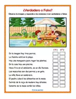Vista previa - Hojas de trabajo - Verdadero o Falso - Actividades comprensión lectora - página 2