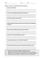 Vorschau - Arbeitsblätter - AB mit Fragen zum Thema "Wolpertinger" + Lösungsblatt + Mindmap + Infografik - Deckblatt