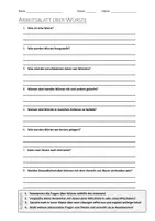 Vorschau - Arbeitsblätter - AB mit Fragen zum Thema "Wurstwaren" + Lösungsblatt + Mindmap + Infografik - Deckblatt