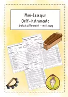 Vorschau - Arbeitsblätter - Mini-Lesespur Orff Instrumente - Deckblatt