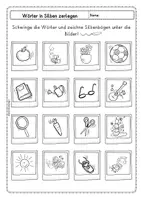 Vorschau - Arbeitsblätter - Silben- 3 Arbeitsblätter ( Silbenbögen zeichnen) - Seite 2