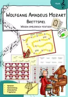 Vorschau - Stationenlernen - Wolfgang A. Mozart - Brettspiel zur Festigung - Deckblatt