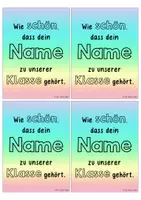 Vorschau - Mal- und Bastelvorlagen - Geschenkidee - Namensschild / -anhänger - Seite 3