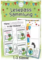 Vorschau - Arbeitsblätter - Sammlung der Lesepässe | FREEBIE - Deckblatt