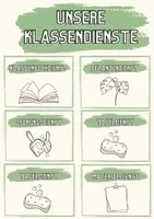 Vorschau - Poster - Klassendienste - Classroom Mangement - Deckblatt
