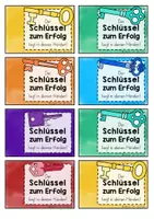 Vorschau - Anderer Materialtyp - Grußkärtchen zum Schuljahresbeginn | Schlüssel zum Erfolg – Willkommensgruß für die Grundschule - Seite 3