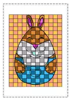 Vorschau - Unterrichtsreihen - Frühling - Ostern : Bunte Rasterbilder gestalten - Seite 3
