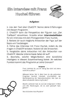 Vorschau - Stundenentwürfe - Persönliche Einblicke: ChatGPT trifft Franz Huchel - "Der Trafikant" von Robert Seethaler - Seite 1