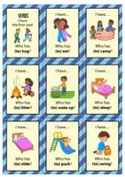 Vorschau - Spiele - Verbs: I have... Who has...? / Spiel (Englisch) - Seite 1