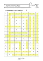 Vorschau - Arbeitsblätter - Sommerliches Wortsuchsel 2. und 3. Klasse (+ Lösungsblatt) - Seite 2
