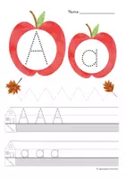 Vorschau - Arbeitsblätter - herbstliches Buchstaben schreiben A-Z - Seite 2