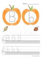 Vorschau - Arbeitsblätter - herbstliches Buchstaben schreiben A-Z - Seite 3