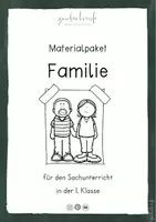 Vorschau - Arbeitsblätter - Materialpaket zu Familie in der 1. Klasse - Deckblatt