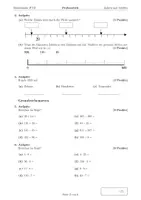 Vorschau - Test - Probearbeit Mathematik Kl. 5 Zahlen und Größen - Seite 1