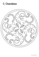 Vorschau - Mal- und Bastelvorlagen - Mandalas "Tier-Alphabet" - Ausmalbilder ABC - Seite 3