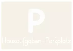 Vorschau - Poster - Hausaufgaben-Parkplatz: Schilder in beige & blau - Seite 3