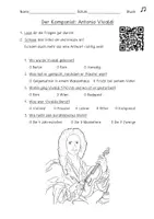Vorschau - Arbeitsblätter - ANTONIO VIVALDI-Die Vier Jahreszeiten-Komponisten kennenlernen - Seite 1