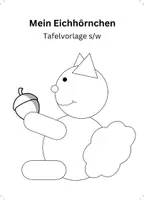 Vorschau - Arbeitsblätter - Basteln_Mein Eichhörnchen Bastelvorlage - Seite 2