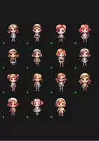 Vorschau - selbst erstellte Cliparts/Grafiken - 30 Chibi-Puppen Traumberufe Clipart - Seite 2