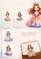 Vorschau - selbst erstellte Cliparts/Grafiken - 30 Aquarell-Märchenbündel - Seite 3