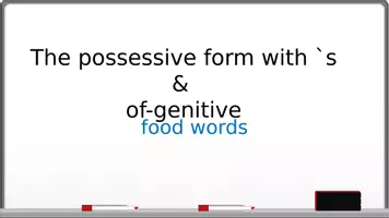 Vorschau - Arbeitsblätter - The Genitive with 's - s' & of - food words - Seite 1