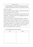 Vorschau - Arbeitsblätter - At the doctor`s - Sprechen im Englischunterricht - Seite 3