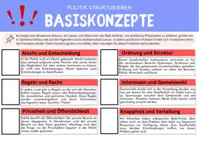 Vorschau - Arbeitsblätter - Basiskonzepte GK - Deckblatt