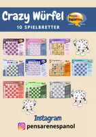 Vorschau - Arbeitsblätter - Materialpaket: dados locos + crazy Würfel (Spanisch und Deutsch) - Deckblatt