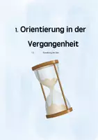 Vorschau - Stundenentwürfe - Zeit in der Geschichte und bewerteter Zeitstrahl eigener Lebensgeschichte - Deckblatt