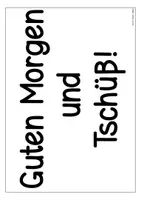 Vorschau - Poster - Morning greetings / Begrüßung - Bildkarten - Seite 1