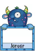 Vorschau - Bildkarten - Geburtstagskalender - Monster - Seite 3