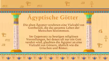 Vorschau - Präsentationen/Tafelbilder - Götter im Alten Ägypten - Interaktive Präsentation - Seite 1