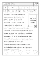 Vorschau - Arbeitsblätter - Leseblätter für die 1. Klasse - Buchstabenkanon Sprache, Stein, Papier (Teil C) - Seite 2