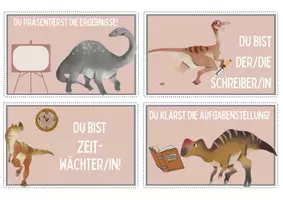 Vorschau - Bildkarten - Rollenkarten zum Dino-Motto - Seite 3
