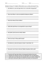 Vorschau - Arbeitsblätter - AB mit Fragen zum Thema "Wasser als Lösungsmittel" + Lösungsblatt + Mindmap + Infografik - Deckblatt